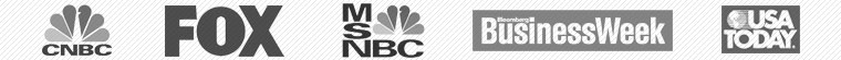 Featured on CNBC, FOX, MSNBC, Businessweek and USA Today!